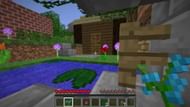 A basic player shelter made from wood planks (Image via Minecraft Wiki)